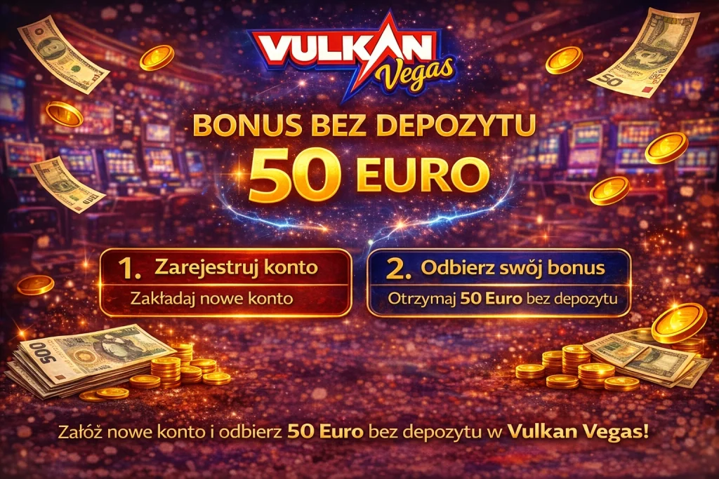 Vulkan Vegas bonus bez depozytu 50 free spins