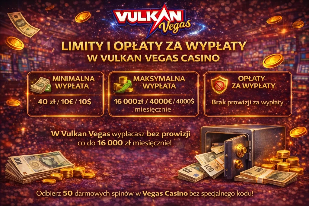 Vulkan Vegas bonus bez depozytu 50 free spins