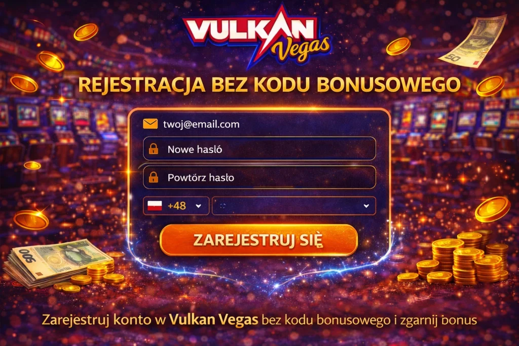Vulkan Vegas bonus bez depozytu 50 free spins