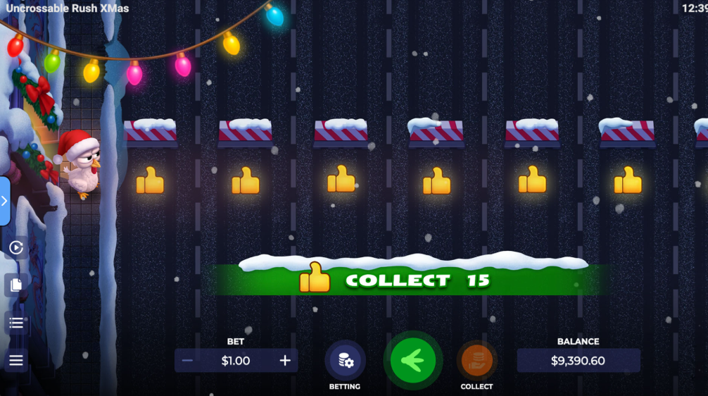 Uncrossable Rush Xmas - recenzja świątecznego slotu od Evoplay 2