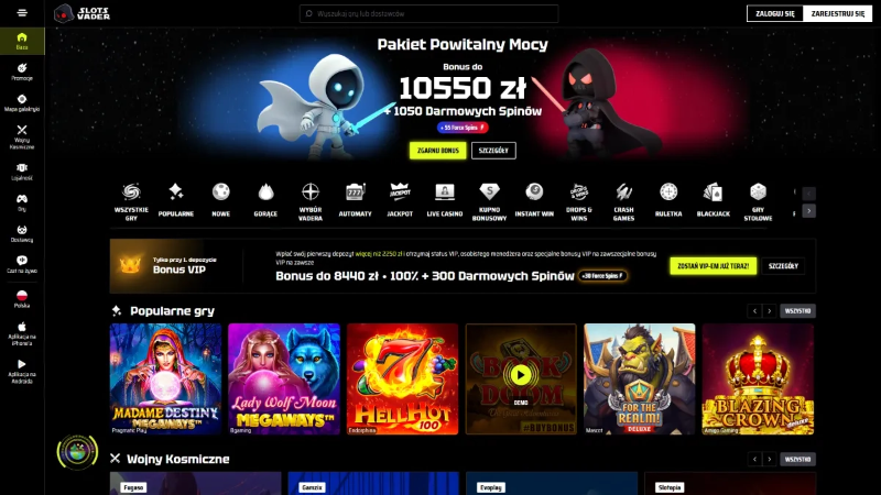 Slotsvader Casino opinie 2026 — plusy, minusy i dla kogo to kasyno pic2