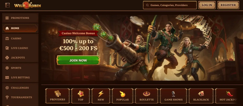 Wild Robin Casino opinie 2026 — automaty, VIP i wypłaty pod lupą pic2